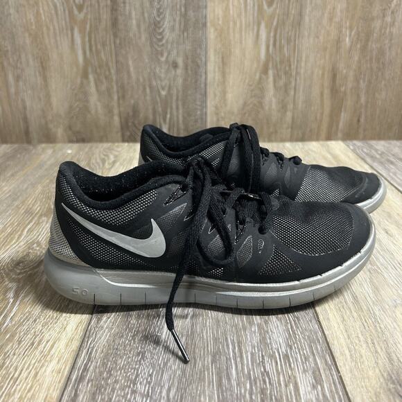 Nike Women’s US Size 6 Free 5.0 Flash 685169-001 Reflective Black Running Shoes - Picture 1 of 16